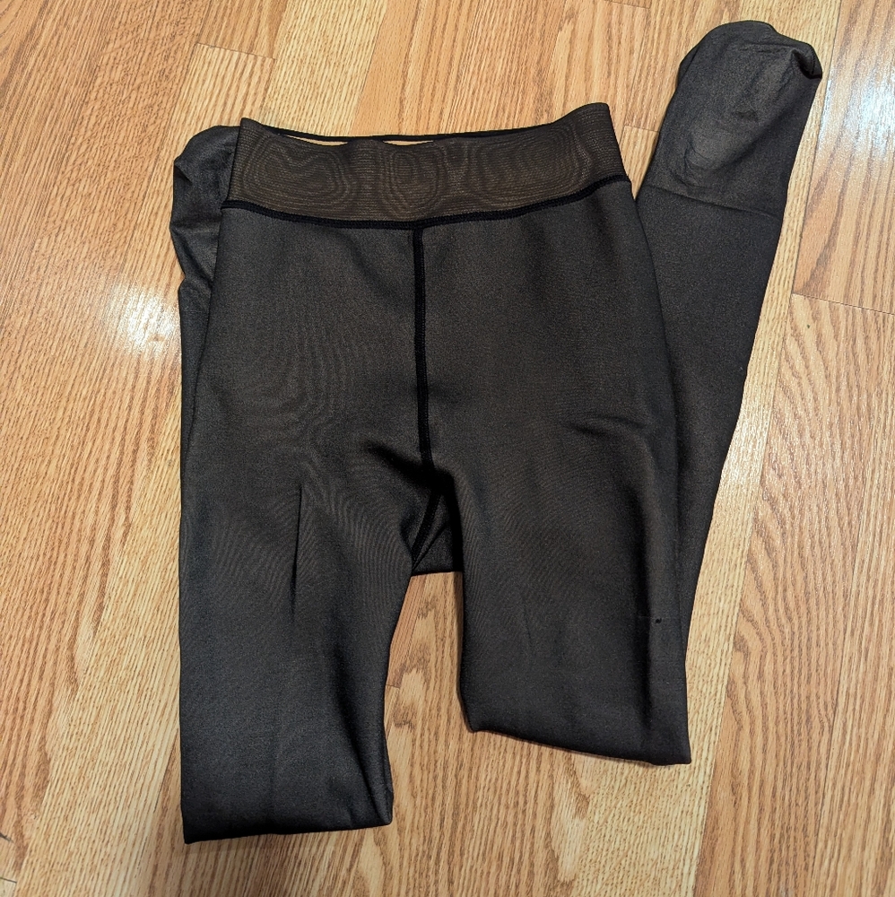 Fleece lined faux tights